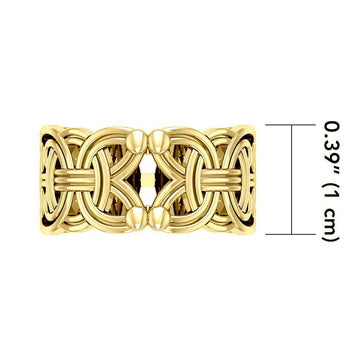 Viking Borre Knot Solid Gold Ring GRI573 - Jewelry